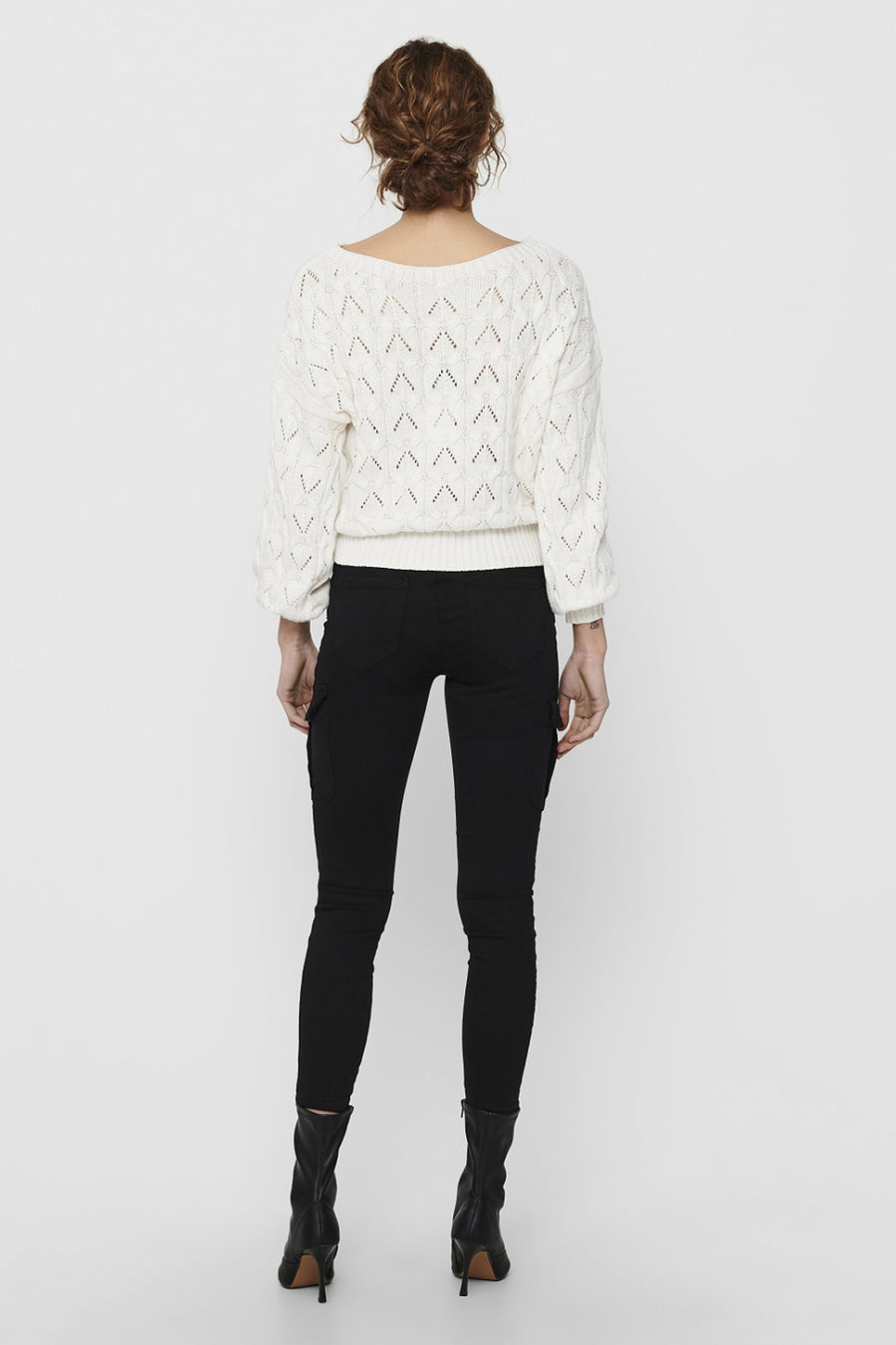 Trui met ronde hals Ecru - ONLY®