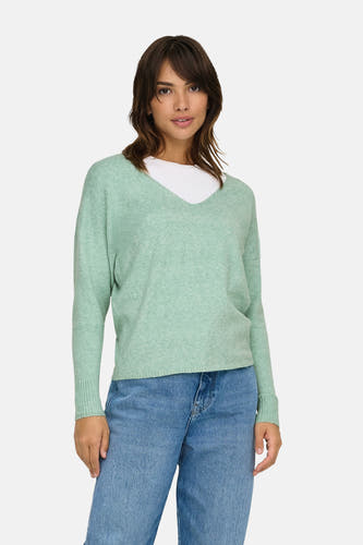 Trui met V-hals Groen - ONLY®