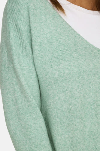 Trui met V-hals Groen - ONLY®
