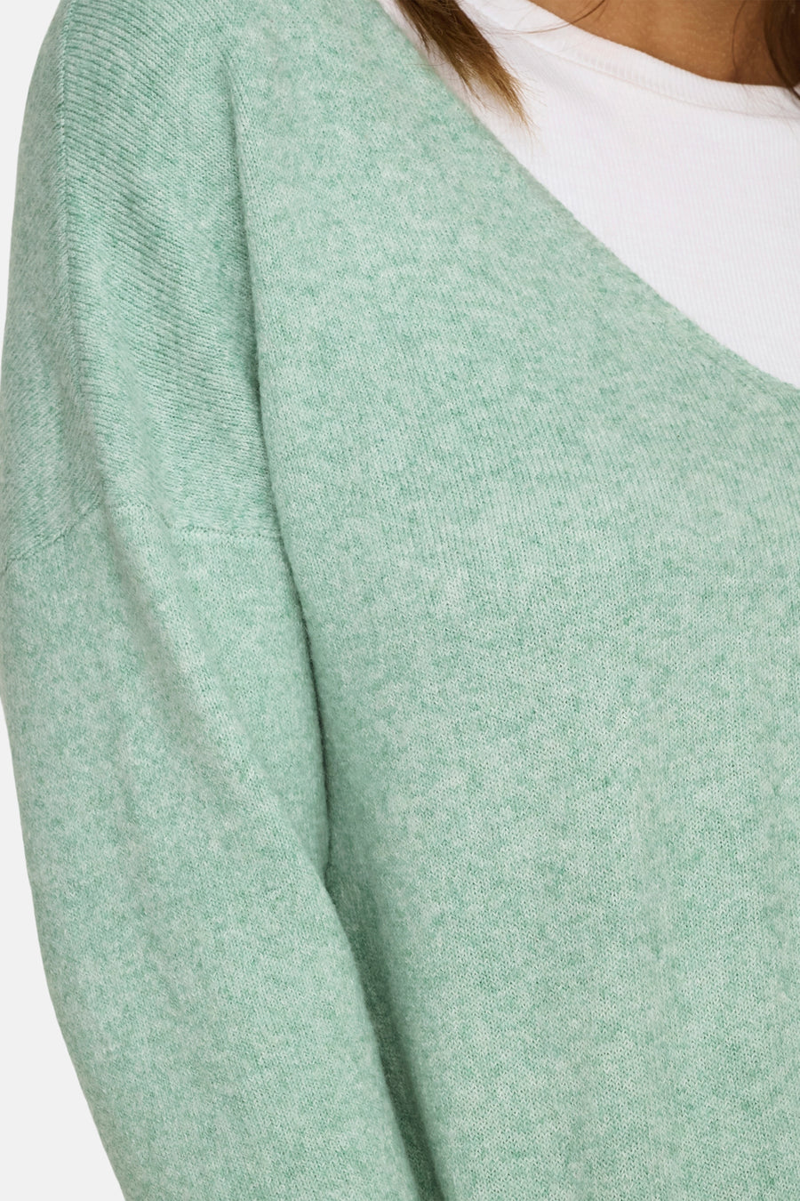 Trui met V-hals Groen - ONLY®