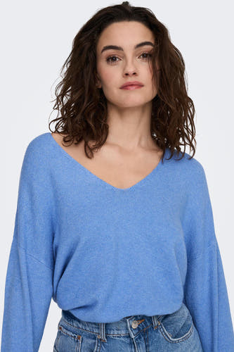 Trui met V-hals Blauw - ONLY®