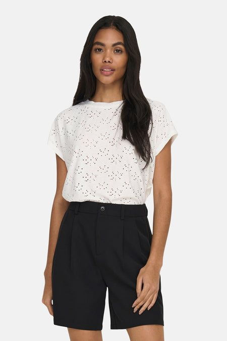 Top (korte mouwen) Ecru - ONLY®