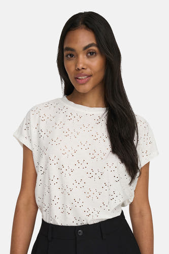Top (korte mouwen) Ecru - ONLY®