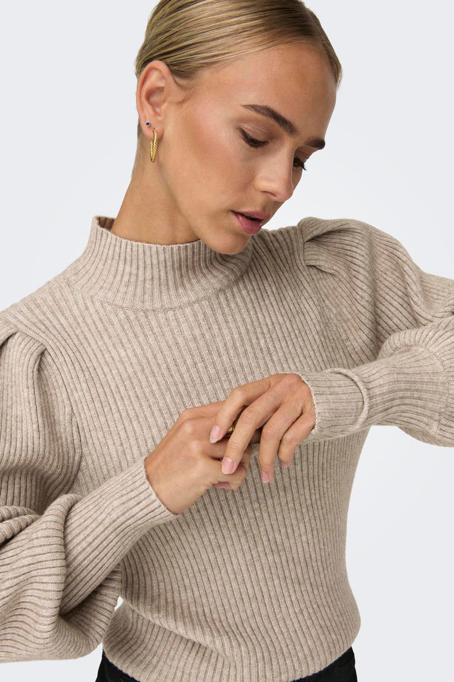 Trui met ronde hals Beige - ONLY®