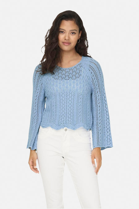 Trui met ronde hals Blauw - ONLY®