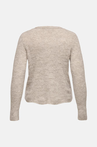Trui met ronde hals Beige - ONLY®