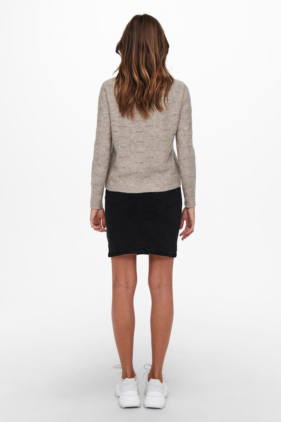 Trui met ronde hals Beige - ONLY®