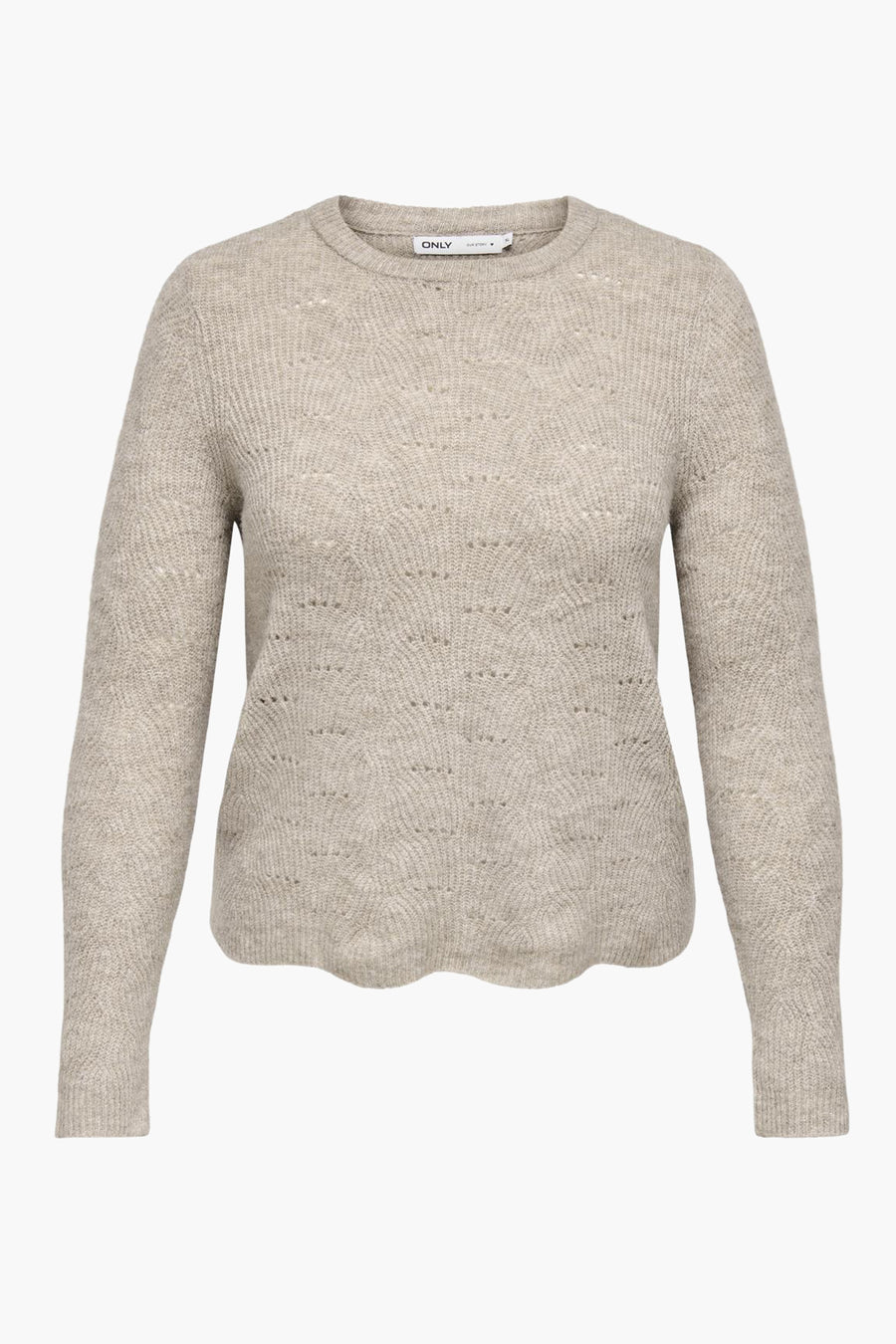 Trui met ronde hals Beige - ONLY®