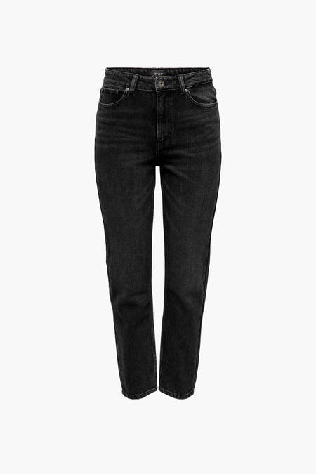 Straight jeans - black denim