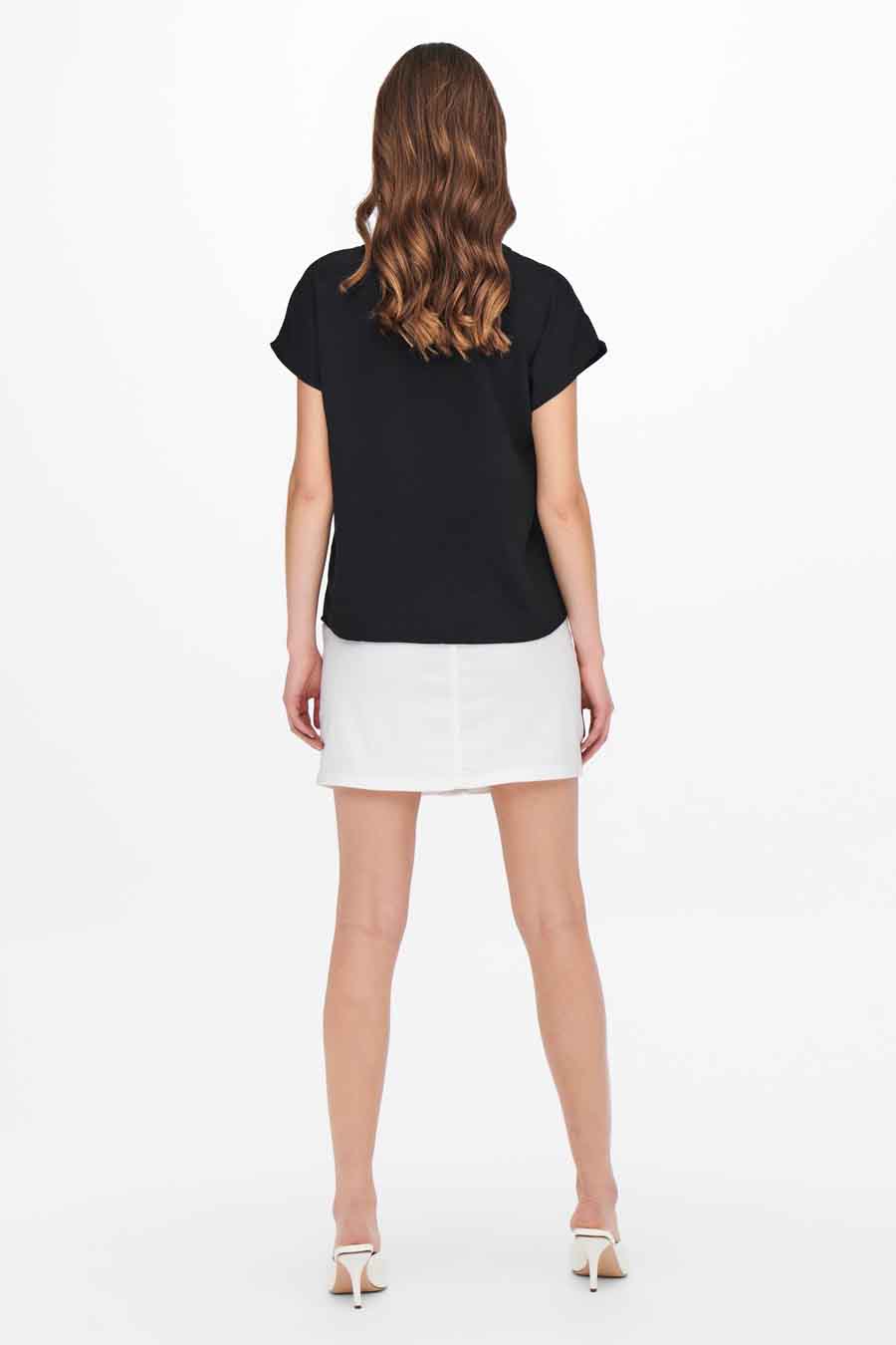 Blouse (korte mouwen) Zwart - JDY