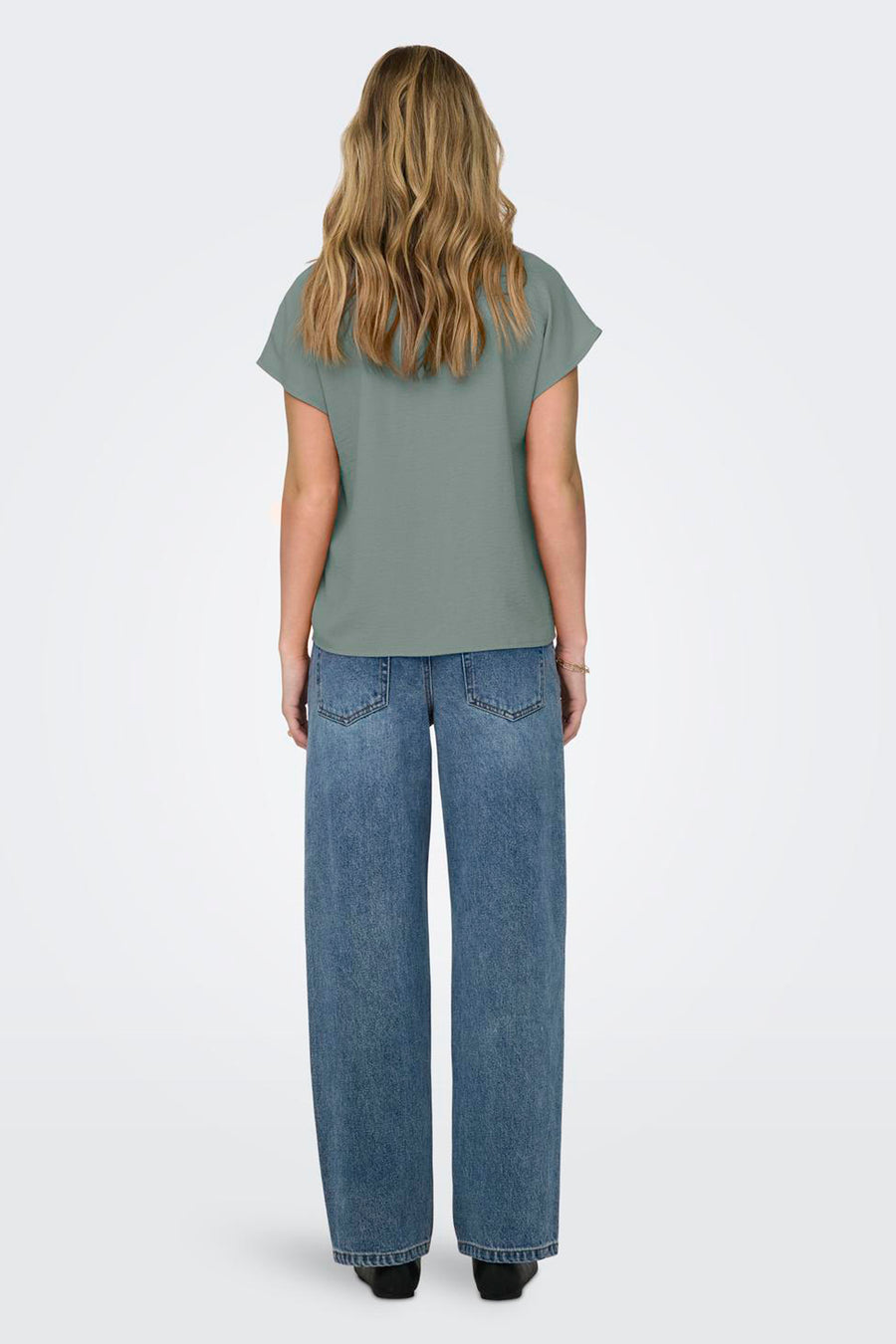 Blouse (korte mouwen) Groen - JDY