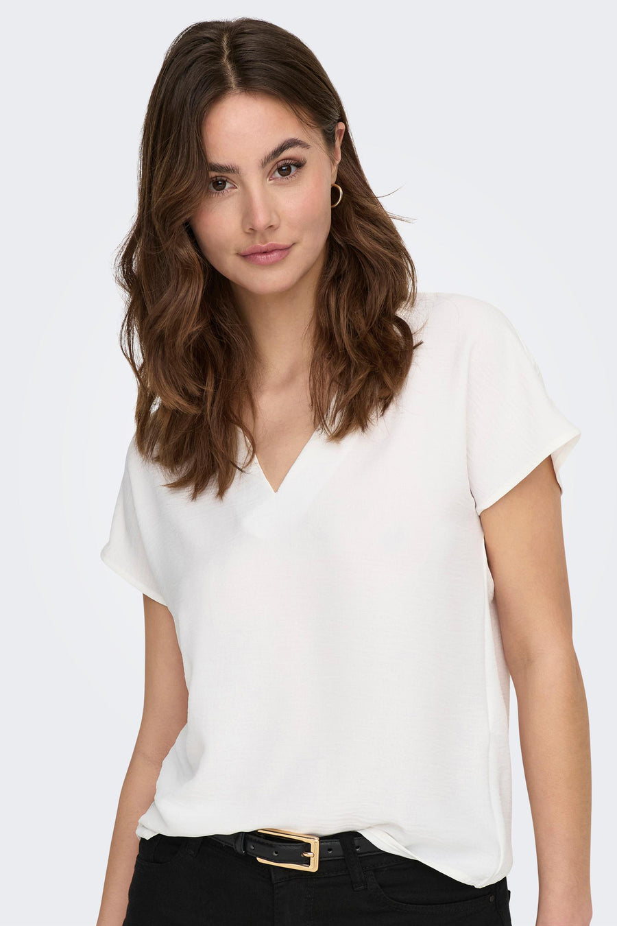 Blouse (korte mouwen) Wit - JDY
