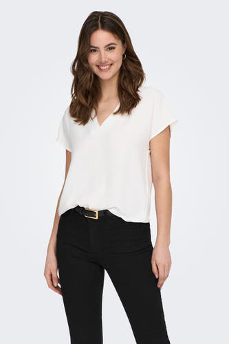 Blouse (korte mouwen) Wit - JDY