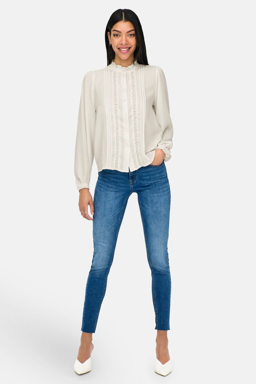 Hemd (lange mouwen) Wit - JDY