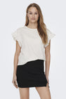 Top (korte mouwen) Ecru - ONLY®