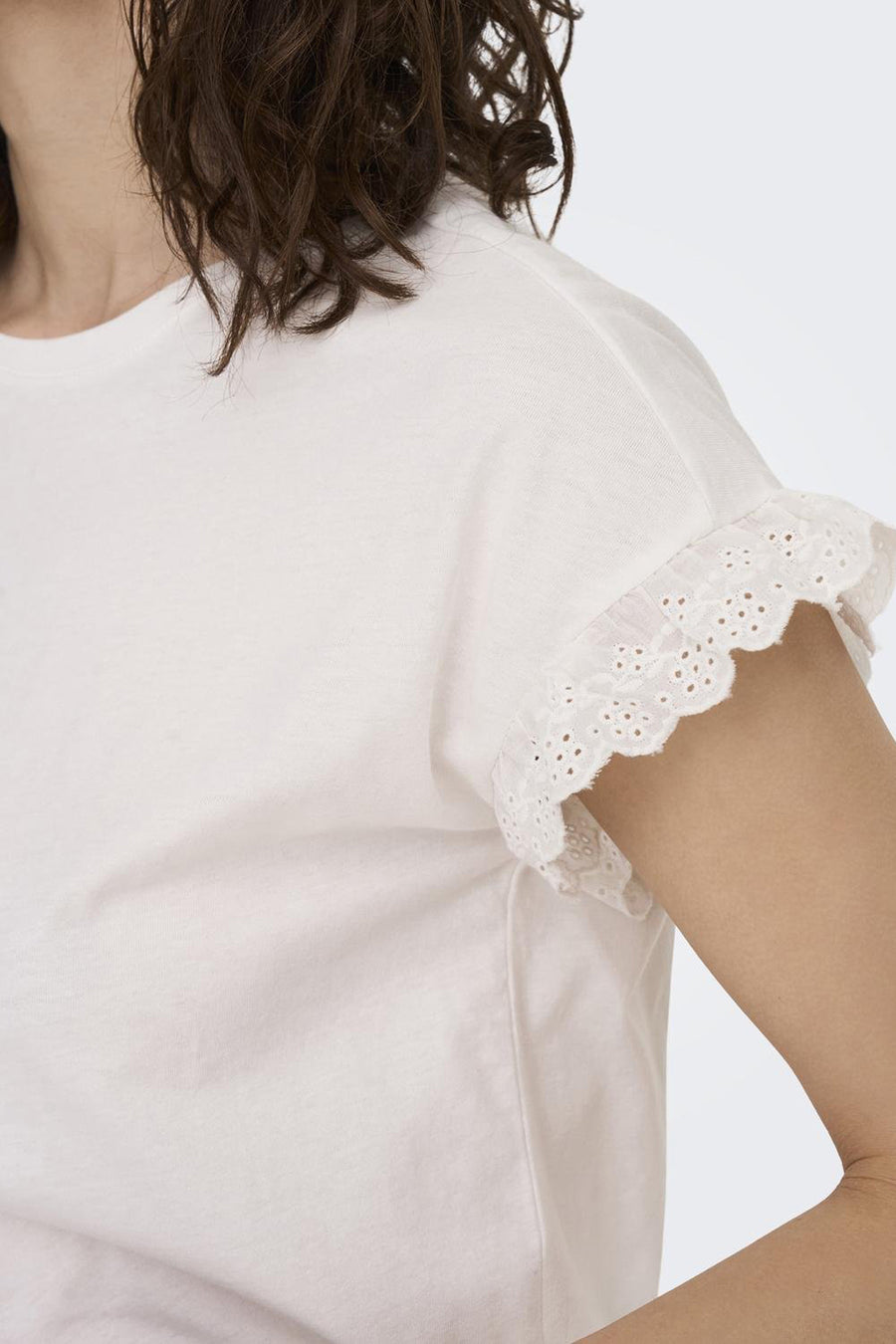 Top (korte mouwen) Ecru - ONLY®