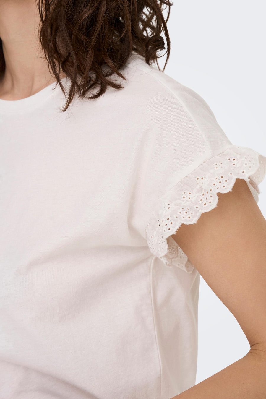 Top (korte mouwen) Ecru - ONLY®