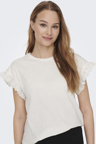 Top (korte mouwen) Ecru - ONLY®