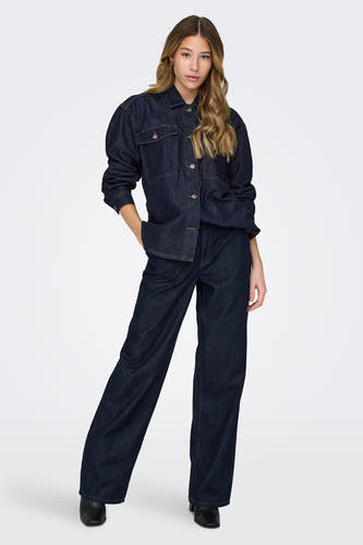 Hemd (lange mouwen) Dark blue denim - JDY