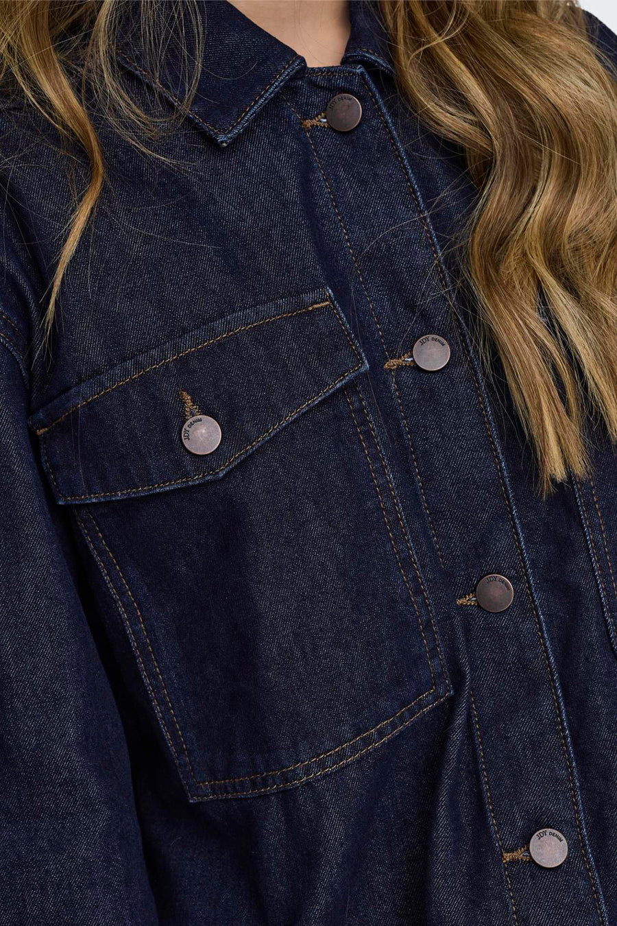 Hemd (lange mouwen) Dark blue denim - JDY