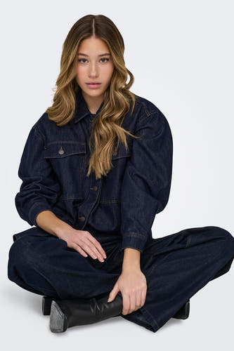 Hemd (lange mouwen) Dark blue denim - JDY