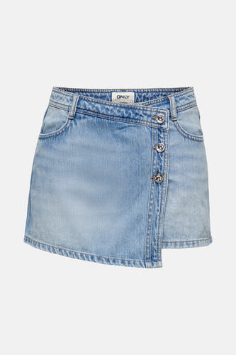 Short - light blue denim