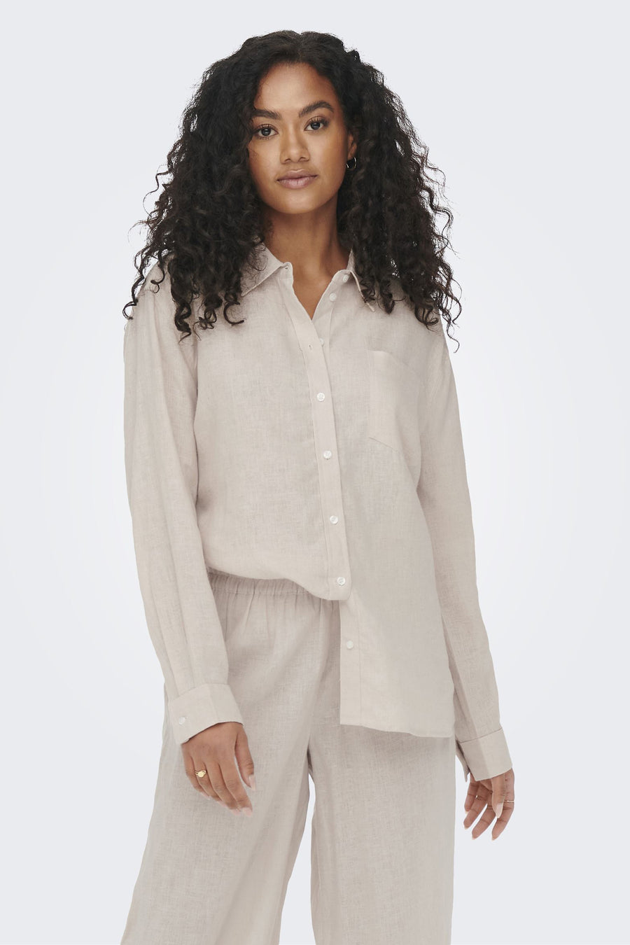 Hemd (lange mouwen) Ecru - ONLY®