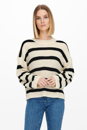 Trui met ronde hals Ecru - JDY