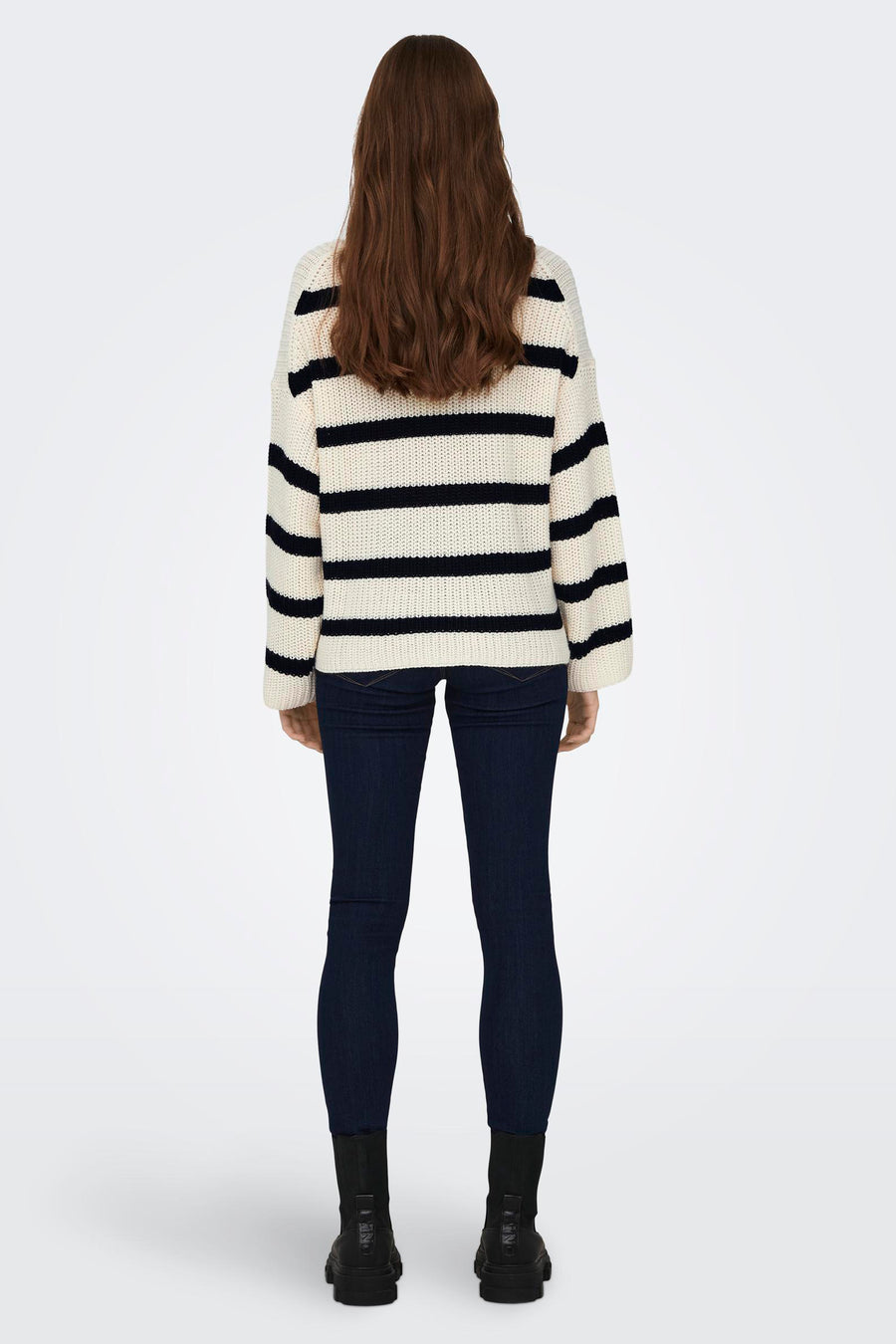 Trui met ronde hals Ecru - JDY