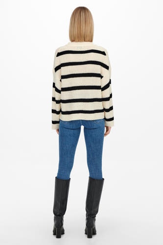 Trui met ronde hals Ecru - JDY