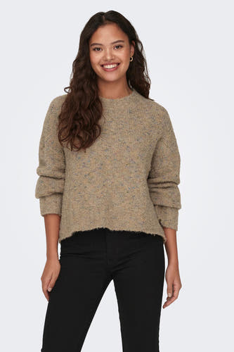 Trui met ronde hals Beige - JDY
