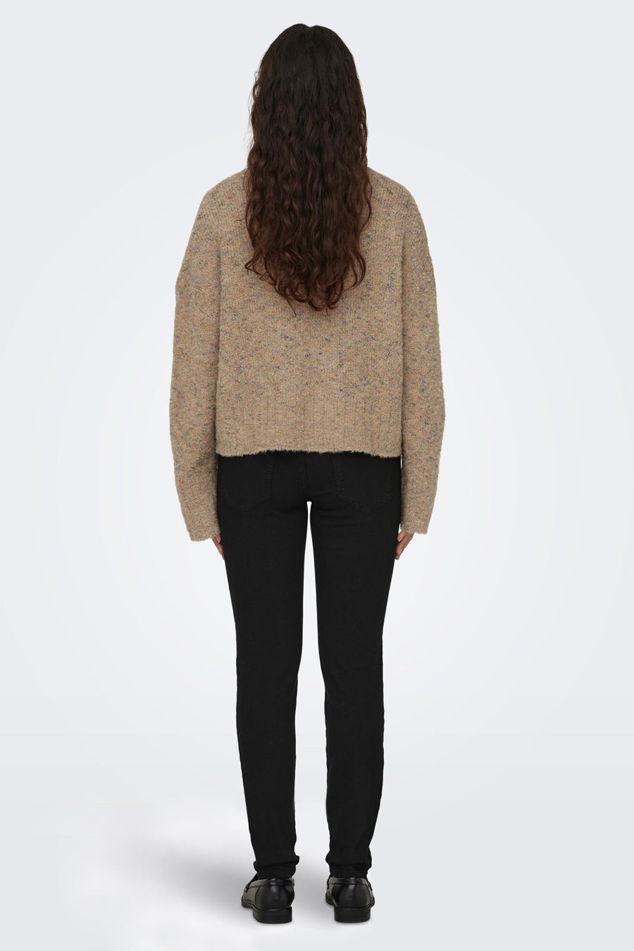Trui met ronde hals Beige - JDY