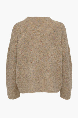 Trui met ronde hals Beige - JDY
