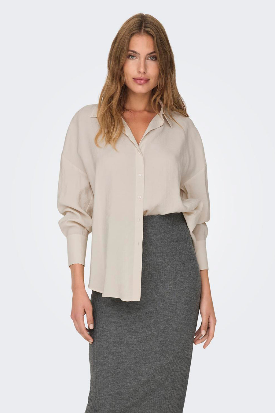 Hemd (lange mouwen) Ecru - ONLY®