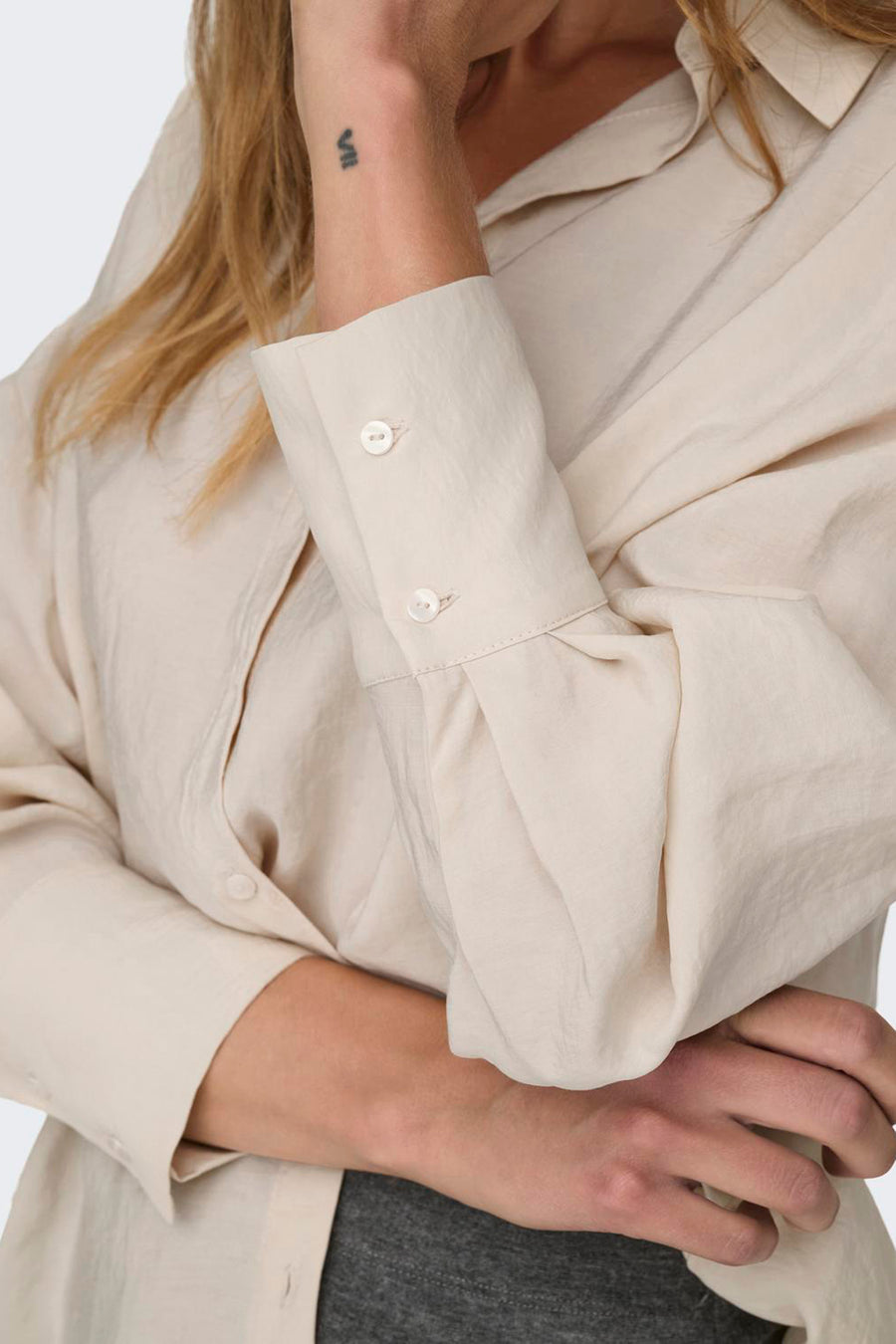 Hemd (lange mouwen) Ecru - ONLY®