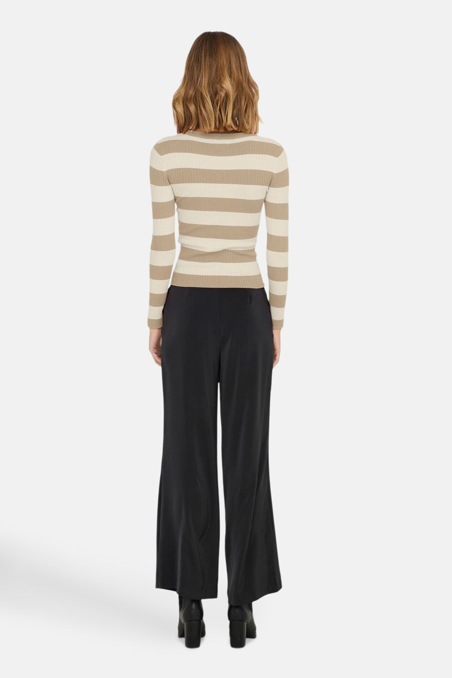 Trui met ronde hals Beige - JDY
