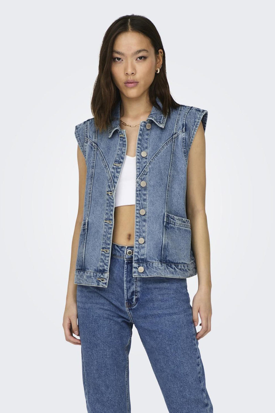Jeansjas Mid blue denim - ONLY®