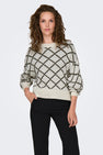 Trui met ronde hals Ecru - JDY