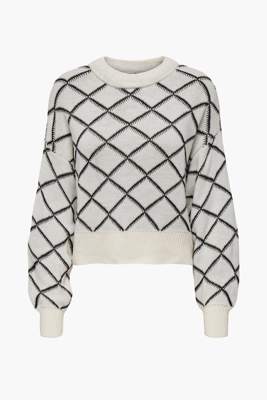 Trui met ronde hals Ecru - JDY