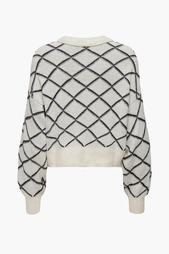 Trui met ronde hals Ecru - JDY