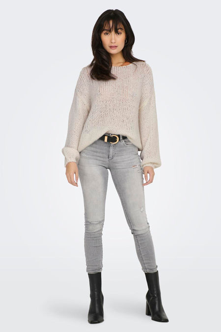 Trui met ronde hals Bruin - ONLY®