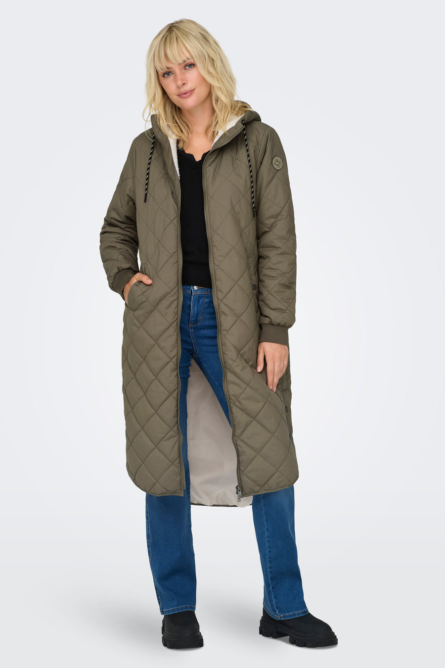 Lange jas Bruin - ONLY®
