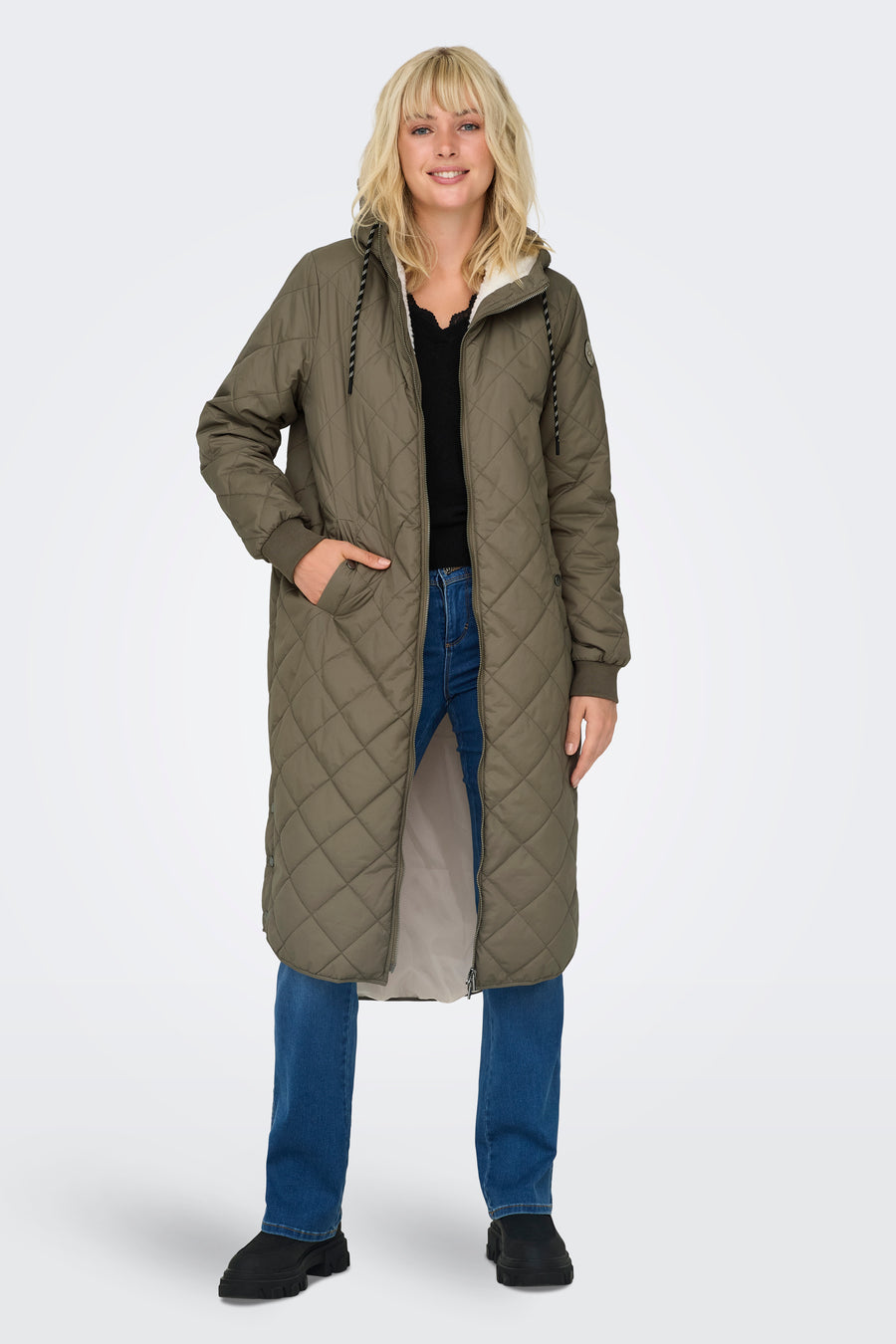 Lange jas Bruin - ONLY®