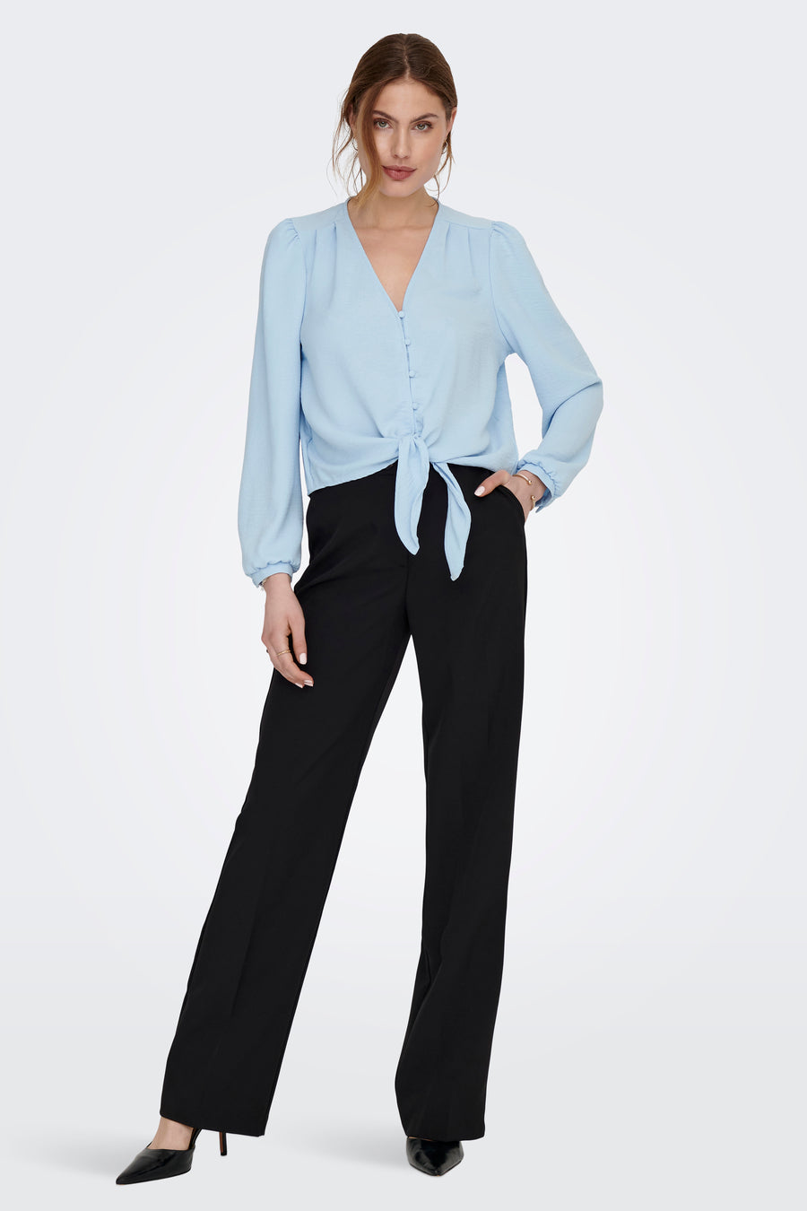 Blouse (lange mouwen) Blauw - ONLY®