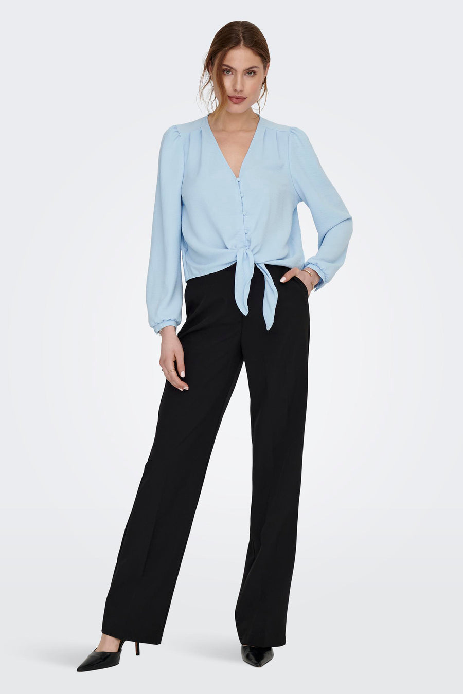 Blouse (lange mouwen) Blauw - ONLY®
