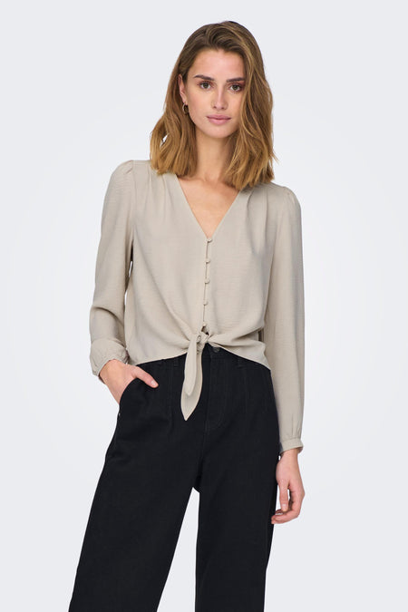 Blouse (lange mouwen) Grijs - ONLY®