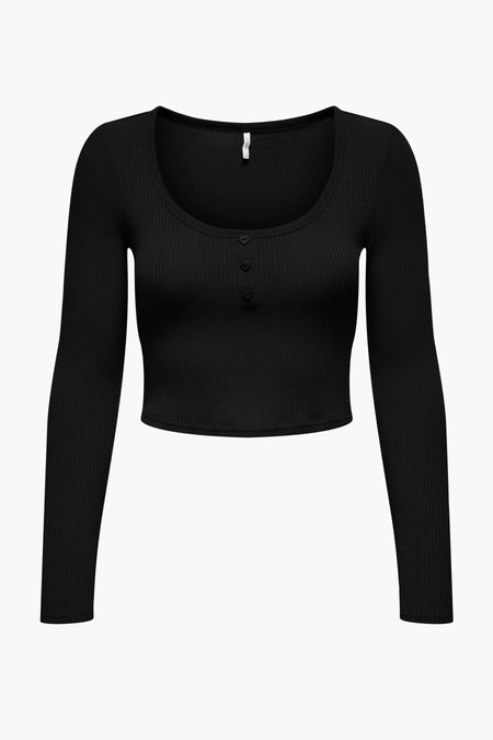Top (lange mouwen) Zwart - ONLY®
