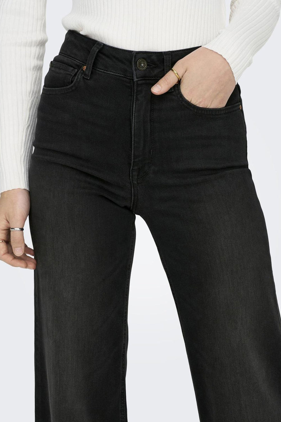 Jeans wide Black denim - ONLY®