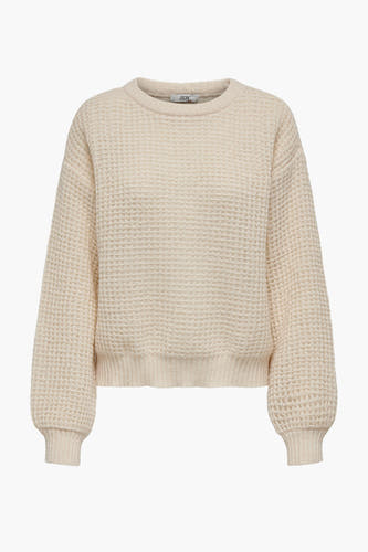 Trui met ronde hals Ecru - JDY