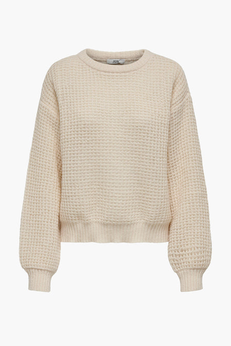 Trui met ronde hals Ecru - JDY